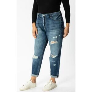 KanCan Beatrice Ultra High Rise Boyfriend Jeans Medium Wash - Size 7 / 27